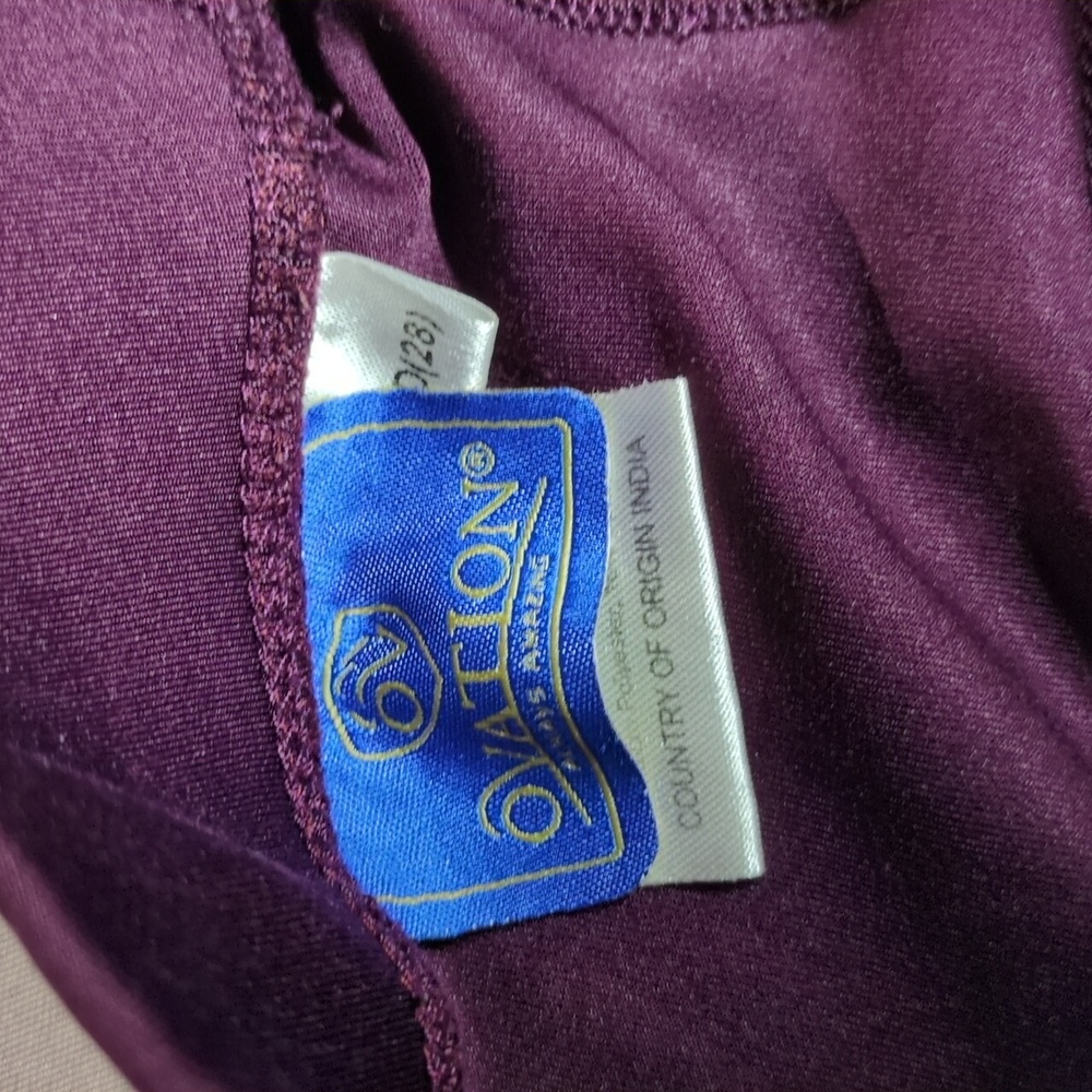 Ovation Aerowick Women's Full Seat Riding Tights, EUC, M, Purple Maroon - Picture 7 of 8